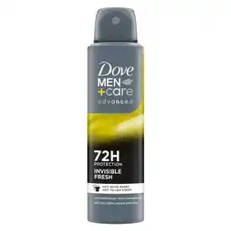 Etos Dove Men+Care Advanced Invisible Fresh Deospray 150 ML aanbieding