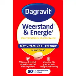 Etos Dagravit Totaal 30 Weerstand & Energie 50 kauwtabletten aanbieding