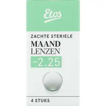 Etos Etos zachte maandlenzen -2.25 4st aanbieding