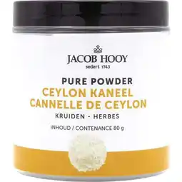 Etos Jacob Hooy Pure Powder Ceylon Kaneel 80 GR aanbieding