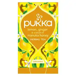 Etos Pukka lemon, ginger&manuka honing aanbieding