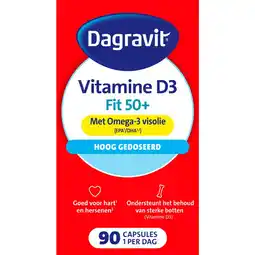 Etos Dagravit Vitaal 50+ Vitamine D + Omega-3 Visolie 90 capsules aanbieding