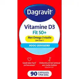Etos Dagravit Vitaal 50+ Vitamine D + Omega-3 Visolie 90 capsules aanbieding