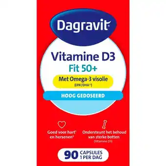 Etos Dagravit Vitaal 50+ Vitamine D + Omega-3 Visolie 90 capsules aanbieding