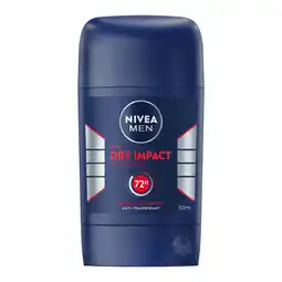 Etos NIVEA MEN Dry Impact Deodorant Stick 50 ML aanbieding
