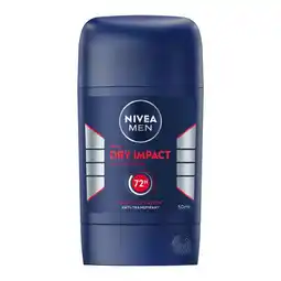Etos NIVEA MEN Dry Impact Deodorant Stick 50 ML aanbieding