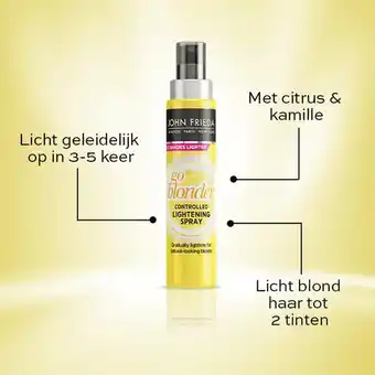 Etos John Frieda Sheer Blonde Go Blonder Lightening Spray 100 ML aanbieding