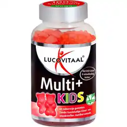 Etos Lucovitaal Multi+ Kids Gummies 60 stuks aanbieding