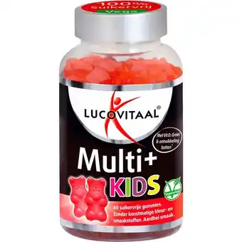 Etos Lucovitaal Multi+ Kids Gummies 60 stuks aanbieding