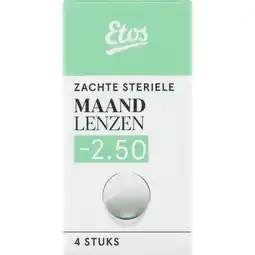 Etos Etos zachte maandlenzen -2.50 4st aanbieding