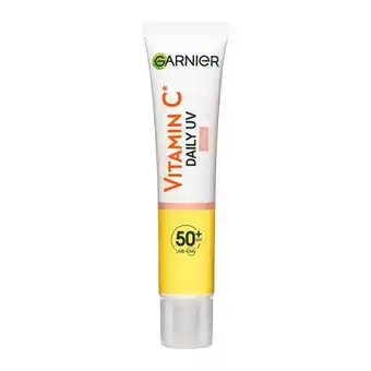 Etos Garnier SkinActive Vitamine C Glowy UV fluid met SPF50 40ML aanbieding