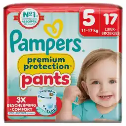 Etos Pampers Premium Protection Pants Luierbroekjes Maat 5 11-17 KG 17 Stuks aanbieding