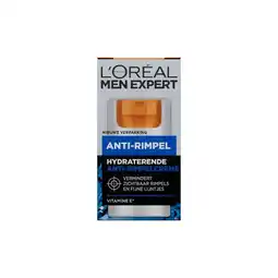 Etos L'Oréal Paris Men Expert Stop Rimpels Hydraterende Gezichtscrème 50 ML aanbieding