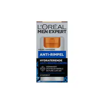Etos L'Oréal Paris Men Expert Stop Rimpels Hydraterende Gezichtscrème 50 ML aanbieding
