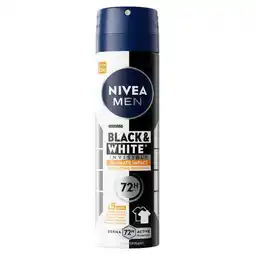 Etos NIVEA MEN Black & White Ultimate Impact Deodorant Spray 150 ML aanbieding