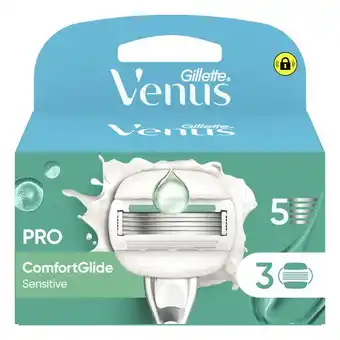 Etos Gillette Venus ComfortGlide Sensitive Navulmesjes 3 Stuks aanbieding
