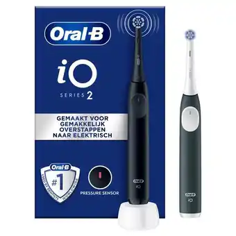 Etos Oral-B iO 2 Zwart & Groen 2 Elektrische Tandenborstels aanbieding