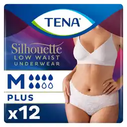 Etos TENA Silhouette Plus Wit Wegwerp Broekjes Low Waist M aanbieding