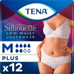 Etos TENA Silhouette Plus Wit Wegwerp Broekjes Low Waist M aanbieding