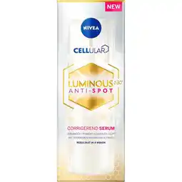 Etos NIVEA Cellular Luminous630 Anti-Pigment Serum 30 ML aanbieding