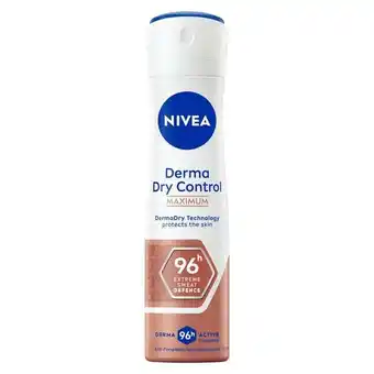 Etos NIVEA Derma Dry Control Deodorant Spray 150 ML aanbieding