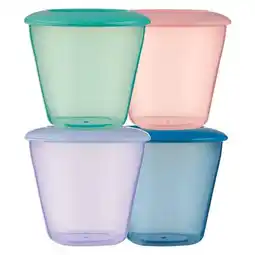 Etos Etos Potjes met Deksel 4 stuks 150 ML aanbieding