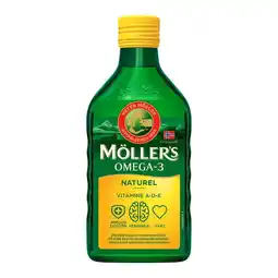 Etos Möller's Omega-3 Levertraan Naturel 250 ml aanbieding