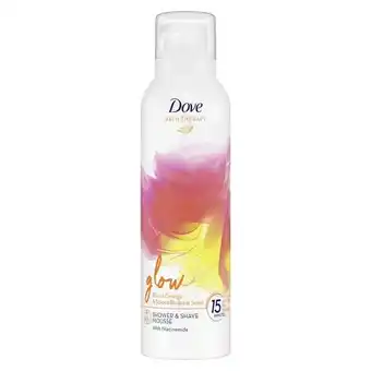 Etos Dove Bath Therapy Glow Douche- & Scheerschuim 200 ml aanbieding