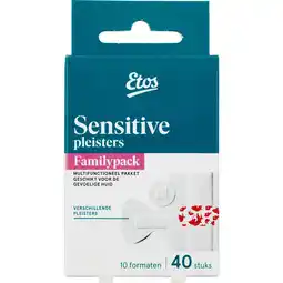Etos Etos Family Pack Sensitive Pleisters 40 Pleisters aanbieding