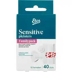 Etos Etos Family Pack Sensitive Pleisters 40 Pleisters aanbieding