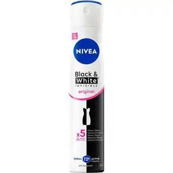 Etos NIVEA Black & White Invisible Original Deodorant Spray 200 ML aanbieding