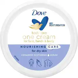 Etos Dove Body Love Nourishing Care One Crème 250 ML aanbieding