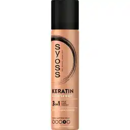 Etos Syoss Keratine Haarspray Mini 75 ML aanbieding
