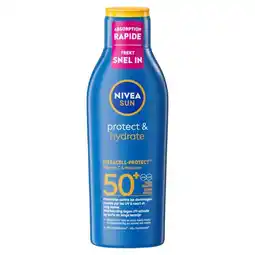 Etos NIVEA SUN Zonnebrand Protect & Hydrate Zonnemelk SPF 50+ 200 ML aanbieding