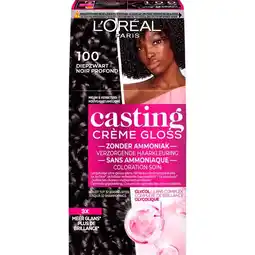 Etos L'Oréal Paris Casting Crème Gloss Haarverf 100 Black Caviar Diepzwart aanbieding