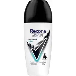 Etos Rexona Woman Advanced Protection Invisible Aqua Deodorant Roller 50 ML aanbieding