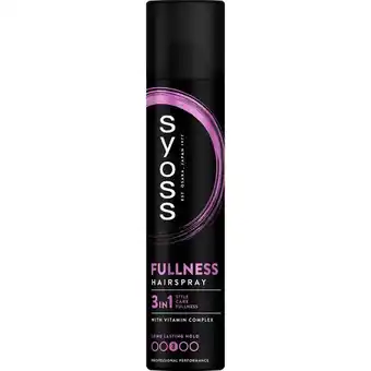 Etos Syoss Fullness Haarspray 300 ML aanbieding