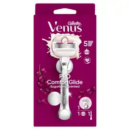 Etos Gillette Venus Comfortglide Sugarberry Scheersysteem 5 Blades + 1 mesje aanbieding