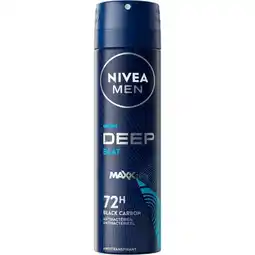 Etos NIVEA MEN Deep Beat Deodorant Spray 150 ML aanbieding