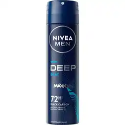 Etos NIVEA MEN Deep Beat Deodorant Spray 150 ML aanbieding