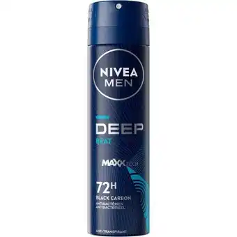 Etos NIVEA MEN Deep Beat Deodorant Spray 150 ML aanbieding