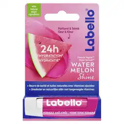 Etos Labello Watermelon Shine Lippenbalsem 24u Hydratatie Roze 1 Stuk aanbieding