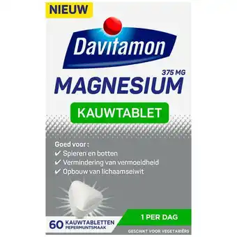 Etos Davitamon Magnesium Pepermunt 60 stuks aanbieding
