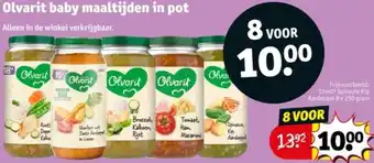 Kruidvat Olvarit baby maaltijden in pot aanbieding