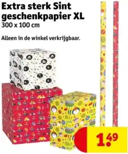Kruidvat Extra sterk Sint geschenkpapier XL aanbieding