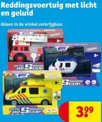 Kruidvat Reddingsvoertuig met licht en geluid aanbieding