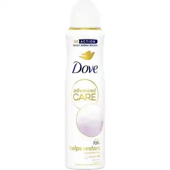 Etos Dove Advanced Care Clean Touch Anti-Transpirant Deodorant Spray 150 ML aanbieding