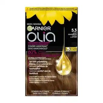 Etos Garnier Olia Permanente Haarverf 5.3 Licht Goudbruin aanbieding