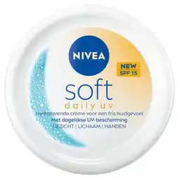 Etos NIVEA Soft Daily UV Bodycrème SPF 15 200 ML aanbieding