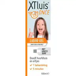 Etos XTluis Once Liquid Gel 100 ML Dood Hoofdluis en Eitjes Inclusief Luizenkam aanbieding